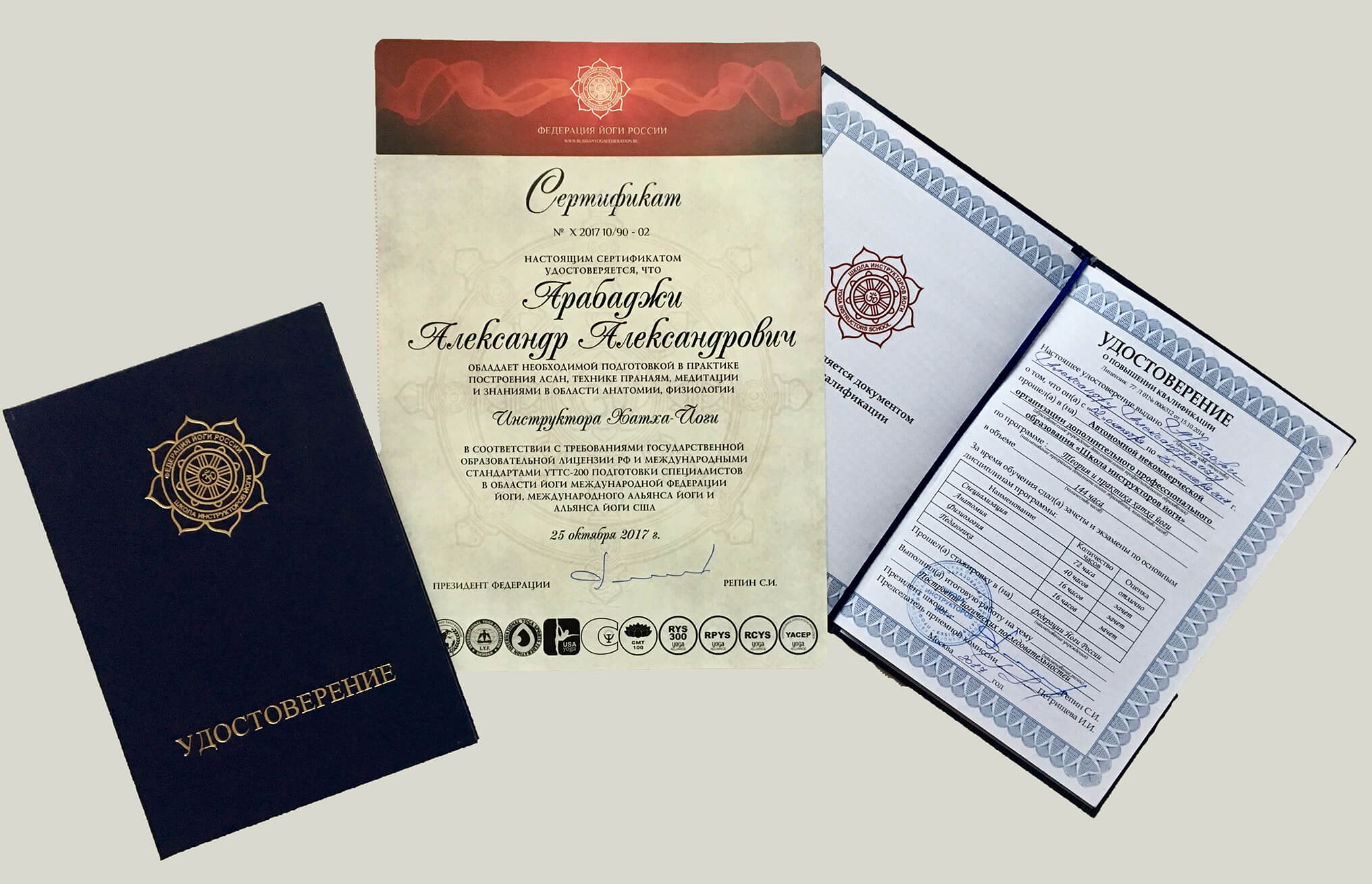 АВТОР КУРСА - АЛЕКСАНДР АРАБАДЖИ sertificate 19